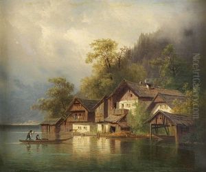 Fischerhutten An Einem See