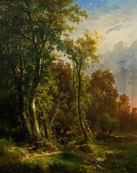 Waldlandschaft Mit Reh - view 1
