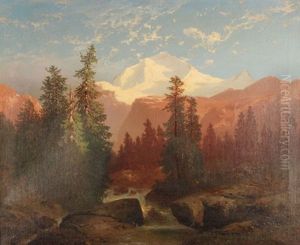 Osterreichische Gebirgslandschaft by Carl Hasch