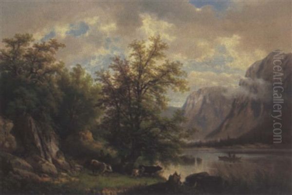 Nach Dem Regen, Motiv Vom Hallstattersee - view 1