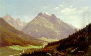 Blick Auf Ein Weites Gebirgstal Blick Auf Ein Weites Gebirgstal