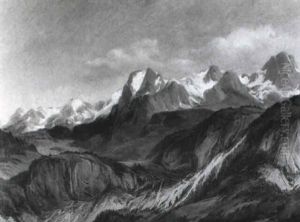 Gebirgskette by Carl Hasch