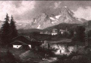 Blick Auf Berchtesgaden by Carl Hasch