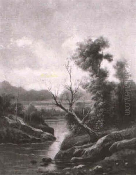 Mountain And Lake Landscape - view 1