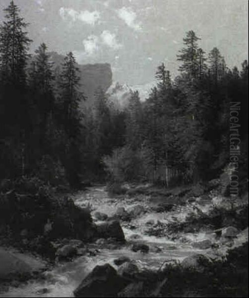 Mountain River Landscape - view 1