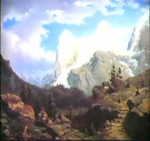 Eiger Und Monch In Der Schweiz by Carl Hasch
