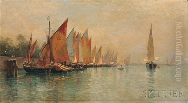 Row Of Fishing Boats, Venice - view 1