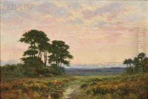 River Landscape, Sunset River Landscape, Sunset