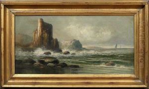 Coastal View With Sailboats In The Distance