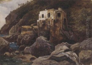 Bay Of Naples, Near Sorrento by William Stanley Haseltine