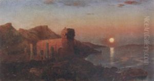Sunset Over The Ruins by William Stanley Haseltine