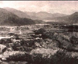 Marsh Country Near Lake In Switzerland by William Stanley Haseltine