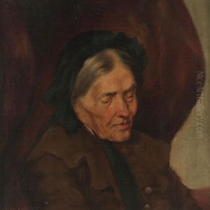 Portrait Einer Schwarzwaldbauerin Mit Braunem Mantel