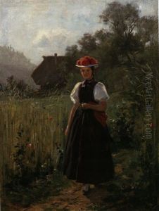 Junge Gutacherin Nahe Schwarzwald-bauernhof