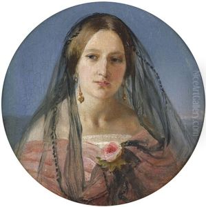 Bildnis Der Sophie Schadow by Johann Peter Hasenclever