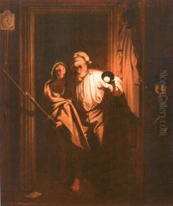 Die Gestorte Nachtruhe by Johann Peter Hasenclever