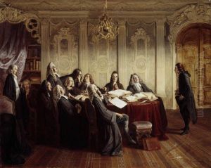 Hieronymus Jobs Im Examen by Johann Peter Hasenclever
