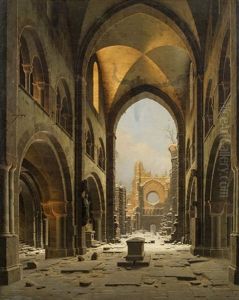 Ruins Of A Church In Halberstadt In Winter Ruins Of A Church In Halberstadt In Winter