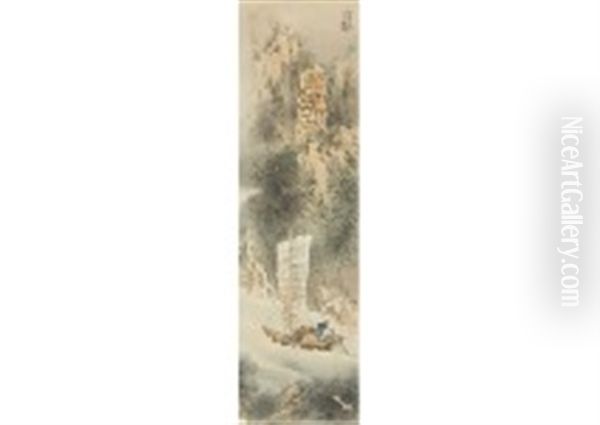 Landscape With Clowd And River - view 1