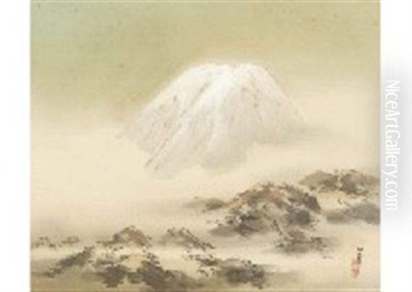 Mt. Fuji Morning Fog - view 1