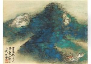Summer Mountain Flow Rain by Kansetsu Hashimoto