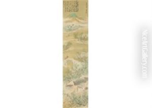 Village Spring View by Kansetsu Hashimoto