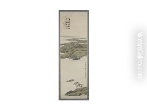 Spring River With Moon by Kansetsu Hashimoto