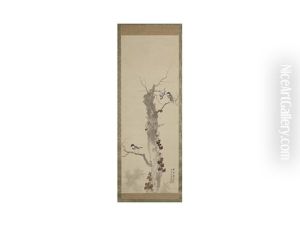 Dried Up Tree And Two Birds