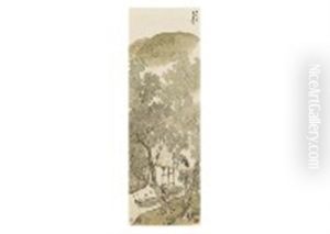 Spring Evening Village by Kansetsu Hashimoto