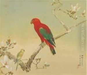 Bright Color By The Tree by Kansetsu Hashimoto