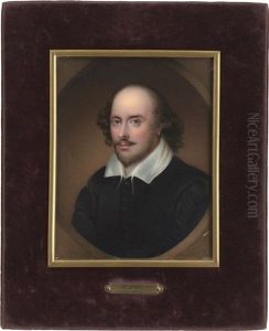 William Shakespeare (1564-1616) In Schwarzem Rock Mit Weisem Kragen