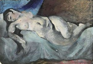 Reclining Nude by Bernard Hasler