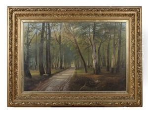 Figure On A Woodland Path by Siegfried Hass