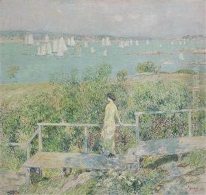 The Yachts, Gloucester Harbor by Childe Hassam