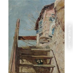 The Stairs by Childe Hassam