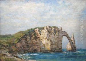 Falaises A Etretat by Childe Hassam