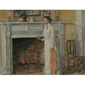 The Mantle Piece by Childe Hassam