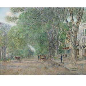 The Easthampton Elms In May by Childe Hassam
