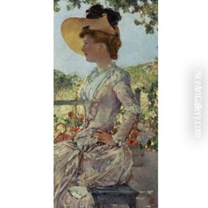 Evelyn Benedict At The Isles Of Shoals by Childe Hassam
