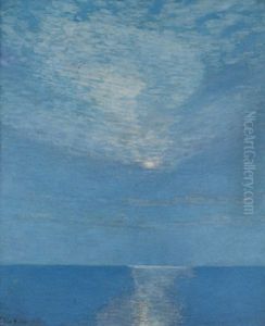 Moonlit Seascape by Childe Hassam