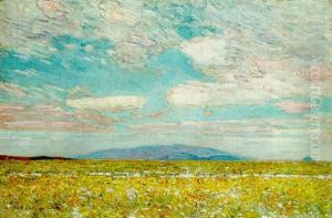 Alkalis, Rabbit And Grease Wood Squaw, Oregon Trail by Childe Hassam