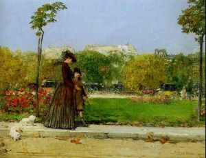 Dans Le Parc, Paris by Childe Hassam