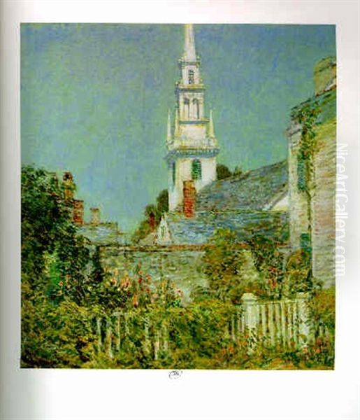Church In A New England Village (the White Church, Newport) - view 1