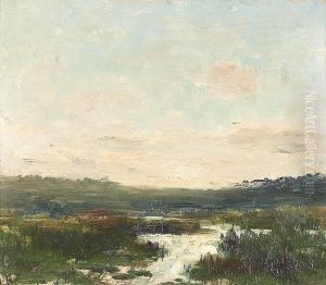 Sommerliche Moorlandschaft. by Armand Auguste Balouzet