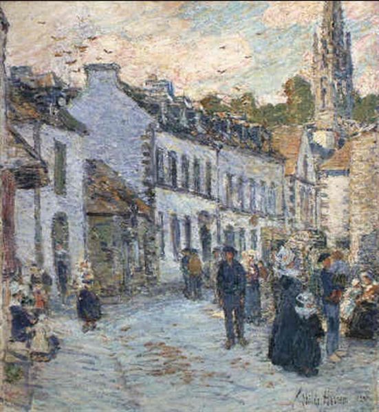 Street In Pont Aven-evening - view 1