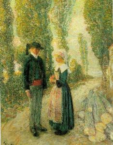In Brittany, Evening Hour, Pont Aven by Childe Hassam
