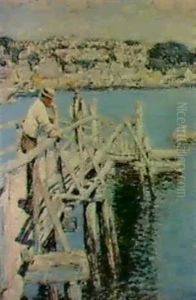 Dock Scene, Gloucester by Childe Hassam