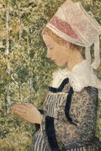 Brittany Peasant At "the Pardon" by Childe Hassam
