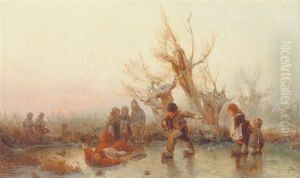 Legende Born Ved Frossen So by Adolf Hasselblatt