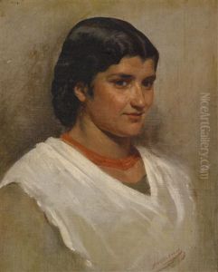 Junge Italienerin by Johann Heinrich Hasselhorst